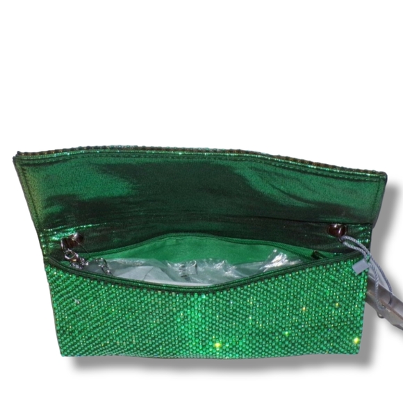 NWT Calin Collection Metallic Clutch with Chain - Picture 5 of 5
